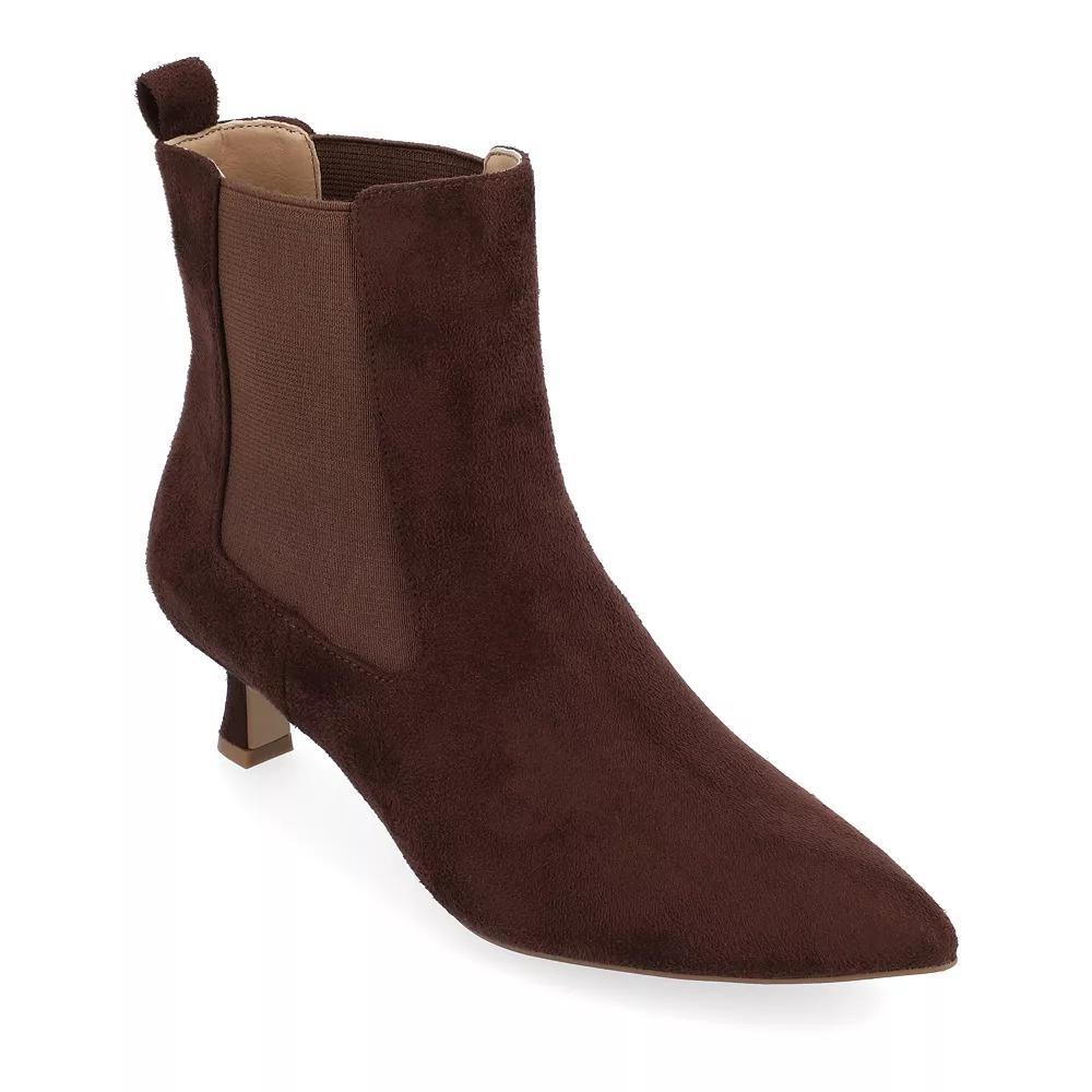 Journee Tenlee Womens Tru Comfort Foam Ankle Boots Pink Product Image