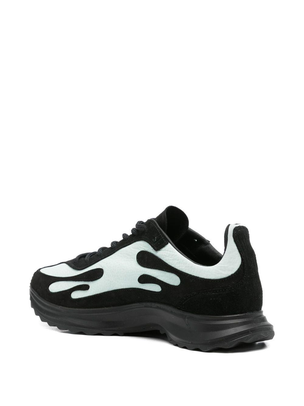 lace-up two-tone sneakers Product Image