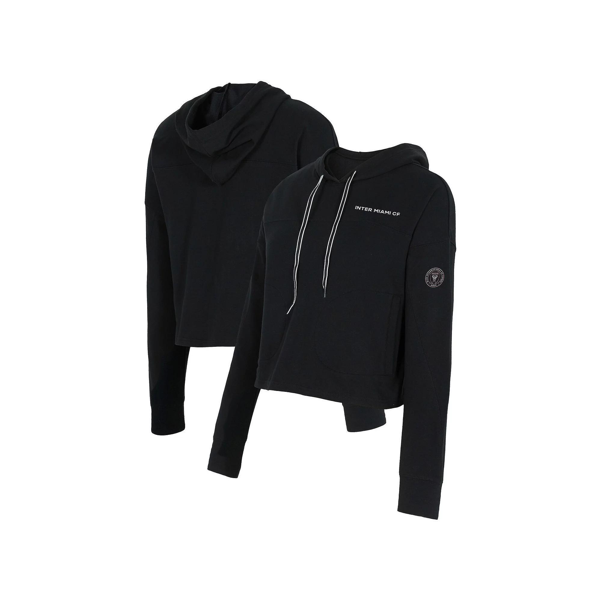 Women's Concepts Sport Black Inter Miami CF Elevation Tri-Blend Long Sleeve Pullover Hoodie, Size: Small, Mls Black Product Image