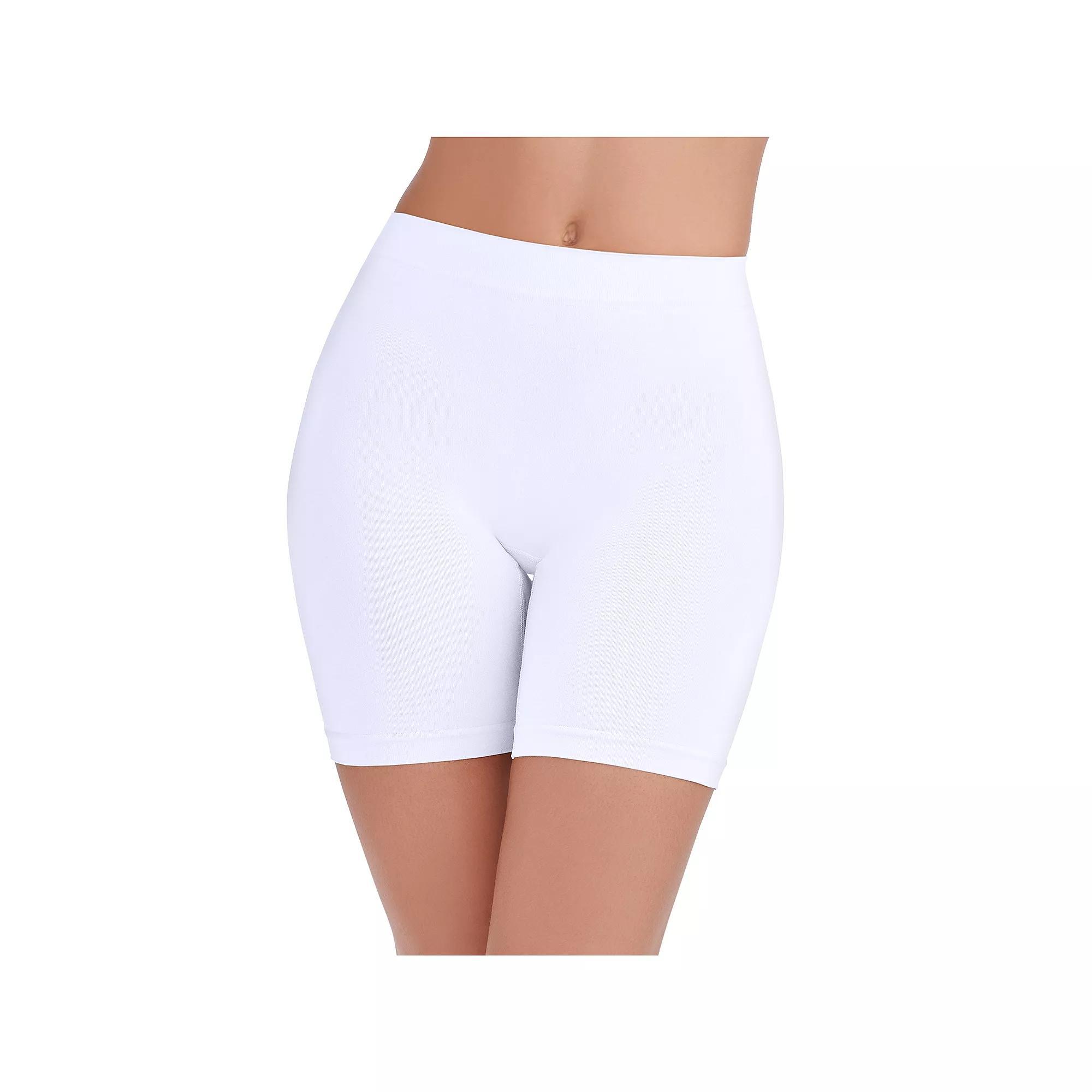 Women's Vanity Fair Lingerie® Seamless Smoothing Slip Shorts 12750E, Size: XXL, Star White Product Image