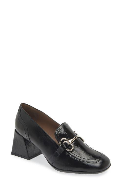 WONDERS Moc Toe Bit Loafer Pump In Black Patent Leather Product Image