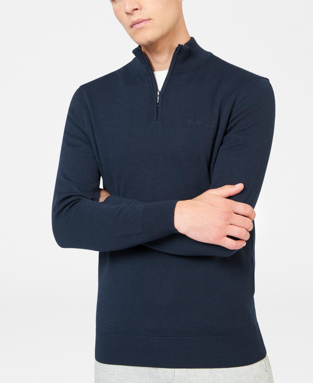 Ben Sherman Mens Merino Half Zip Sweater Product Image