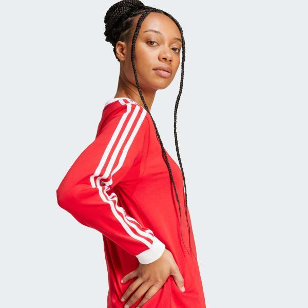 adidas Adicolor 3-Stripes Regular Long Sleeve Tee Black S Womens Product Image