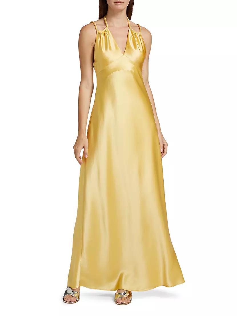 Woodlake Satin Maxi Dress Product Image