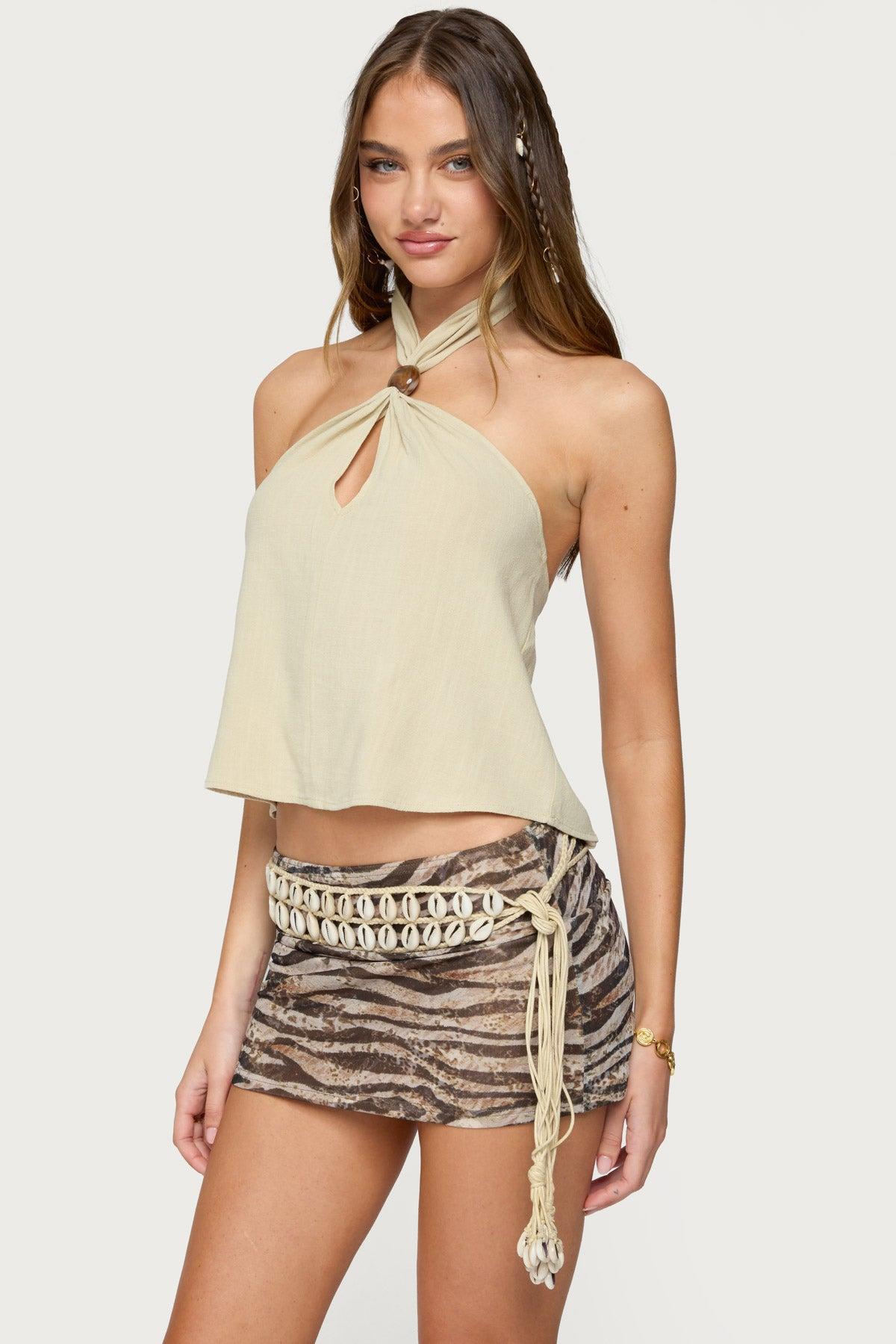 Ariya Keyhole Halter Top Product Image