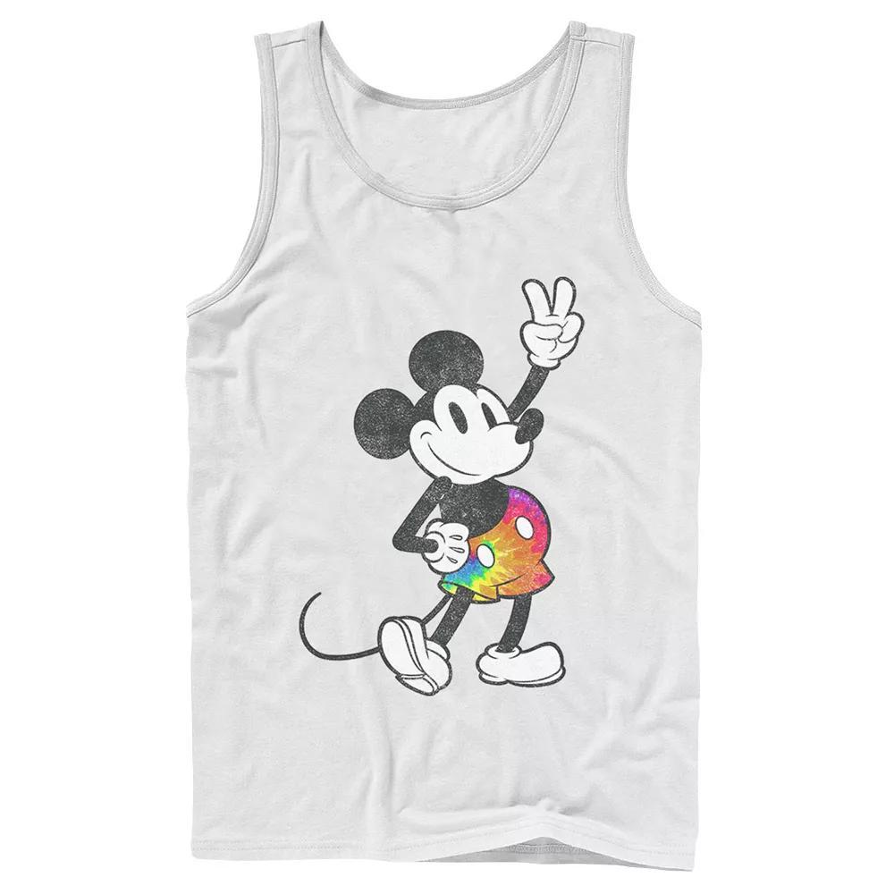 Disney's Mickey Mouse Men's Tie Dye Pants Portrait Tank Top, Size: Large, White Product Image