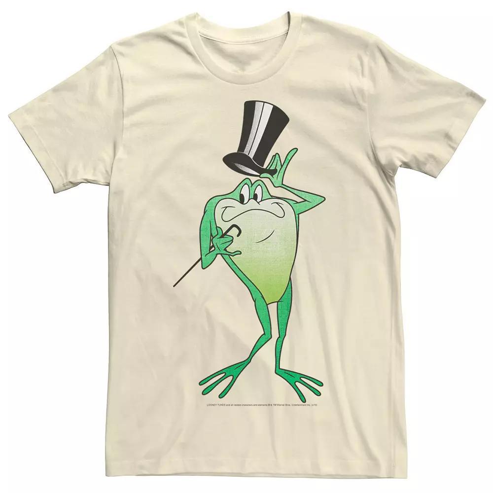Men's Looney Tunes Michigan J. Frog Top Hat Tip Tee, Size: Large, Natural Product Image