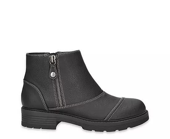 Aliah Easy Works by Easy Street Women's Slip Resistant Ankle Boots, Size: 8.5 Wide, Black Product Image