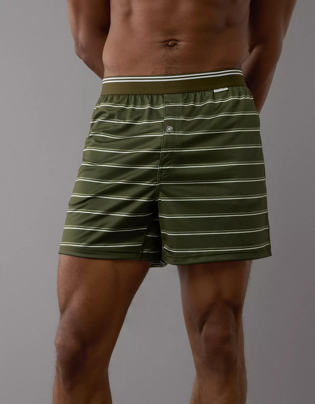 AEO Men's Striped Ultra Soft Pocket Boxer Short Product Image