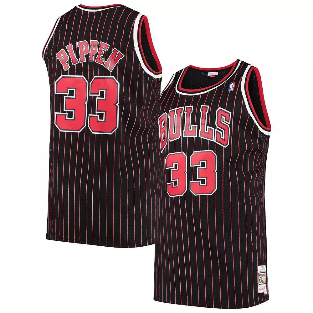 Mens Mitchell & Ness Scottie Pippen Chicago Bulls Big & Tall Hardwood Classics Swingman Jersey Product Image