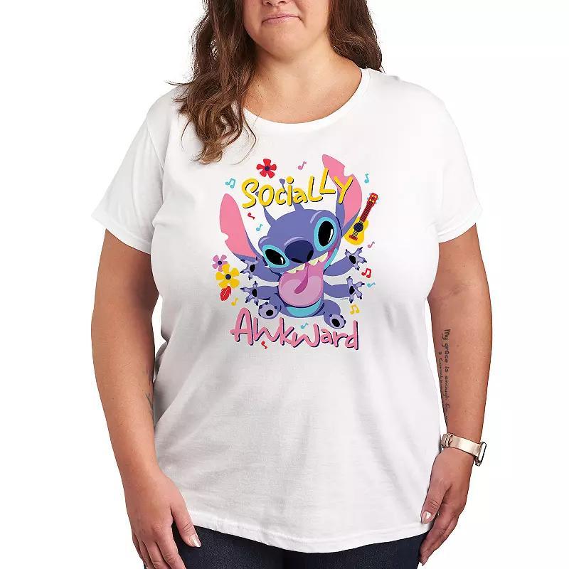 Disney's Hocus Pocus Plus Size Tonight We Fly Graphic Tee, Women's, Size: 1XL, White Product Image