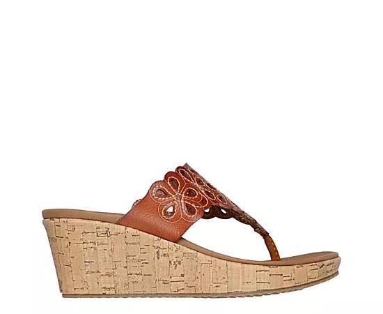 Skechers Cali® Beverlee Summer Spirit Women's Wedge Sandals, Size: 9, Luggage Product Image