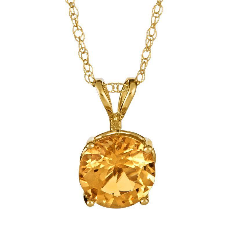 Celebration Gems 14k Gold Peridot Pendant, Women's, Size: 18", Green Product Image