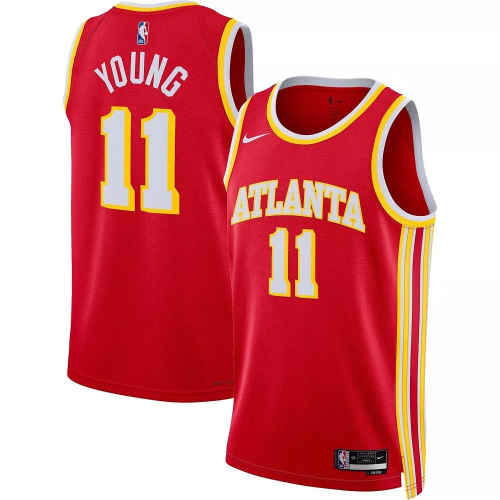 Unisex Nike Trae Young Red Atlanta Hawks Swingman Jersey - Icon Edition, Adult Unisex, Size: Large Product Image