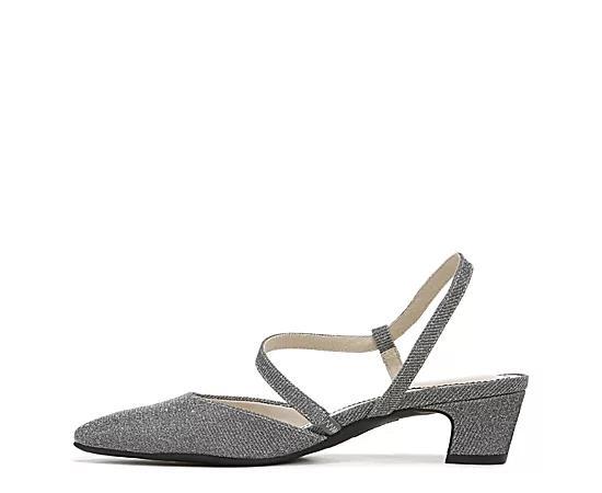 LifeStride Minimalist Women's Slingback Pumps, Size: 9.5, Silver Shimmer Product Image