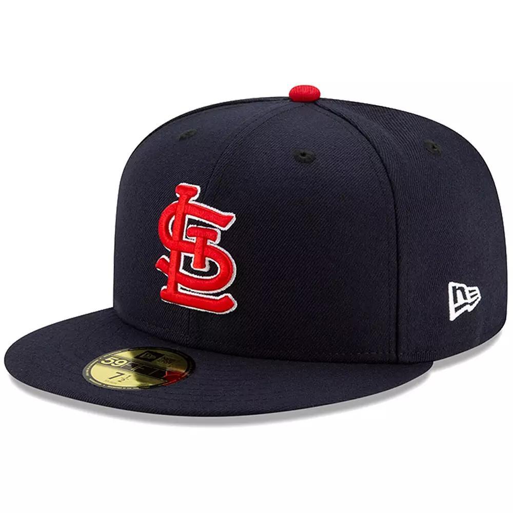Men's New Era St. Louis Cardinals Navy Alternate Authentic Collection On-Field 59FIFTY Fitted Hat, Size: 7 3/4, Blue Product Image