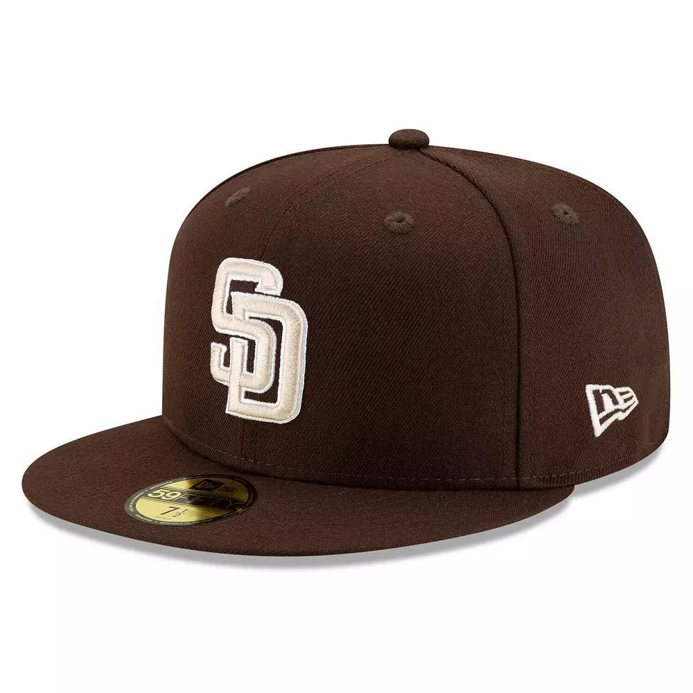 Men's New Era Brown San Diego Padres 2020 Authentic Collection On-Field 59FIFTY Fitted Hat, Size: 7 3/8 Product Image