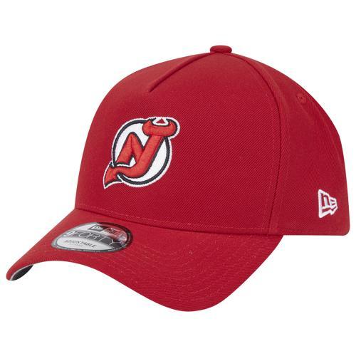 New Era New Jersey Devils New Era Devils 9Forty A-Frame Primary Cap - Adult Red Product Image
