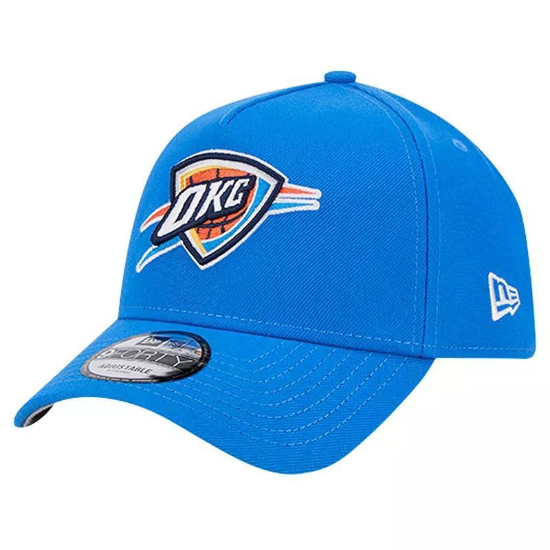 Mens New Era Oklahoma City Thunder A-Frame 9FORTY Adjustable Hat Product Image