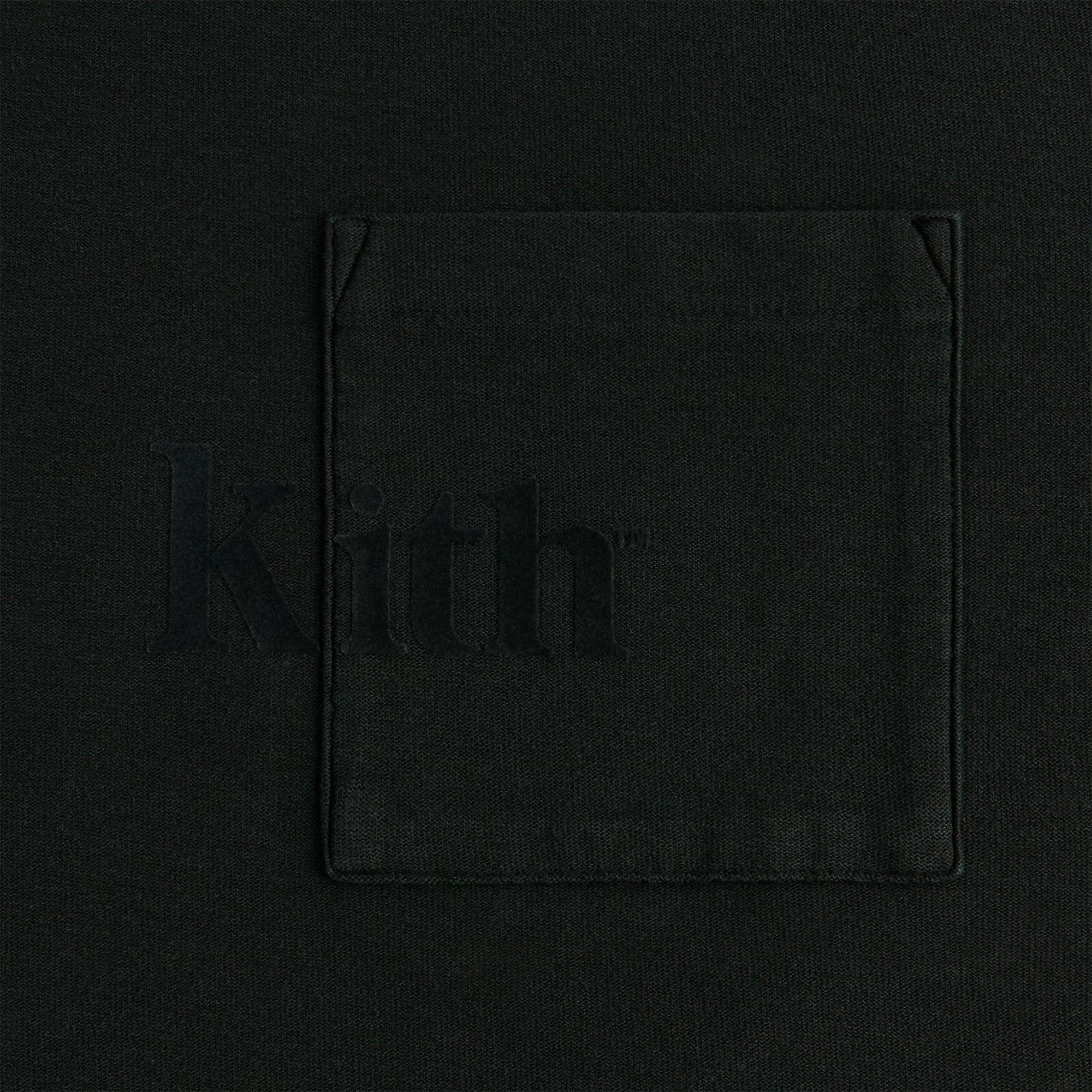 Kith Long Sleeve Quinn Tee - Black Male Product Image