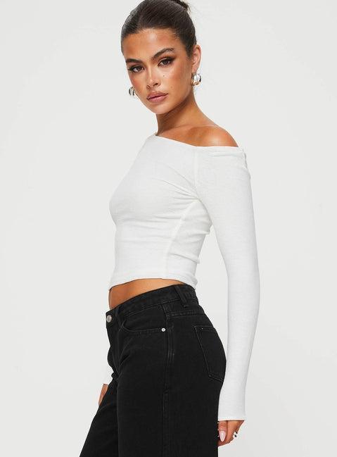 Malian Long Sleeve Top White Product Image