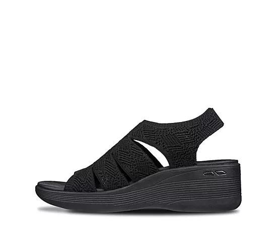 Skechers® Pier-Lite All You Women's Wedge Sandals, Size: 10, Black Product Image