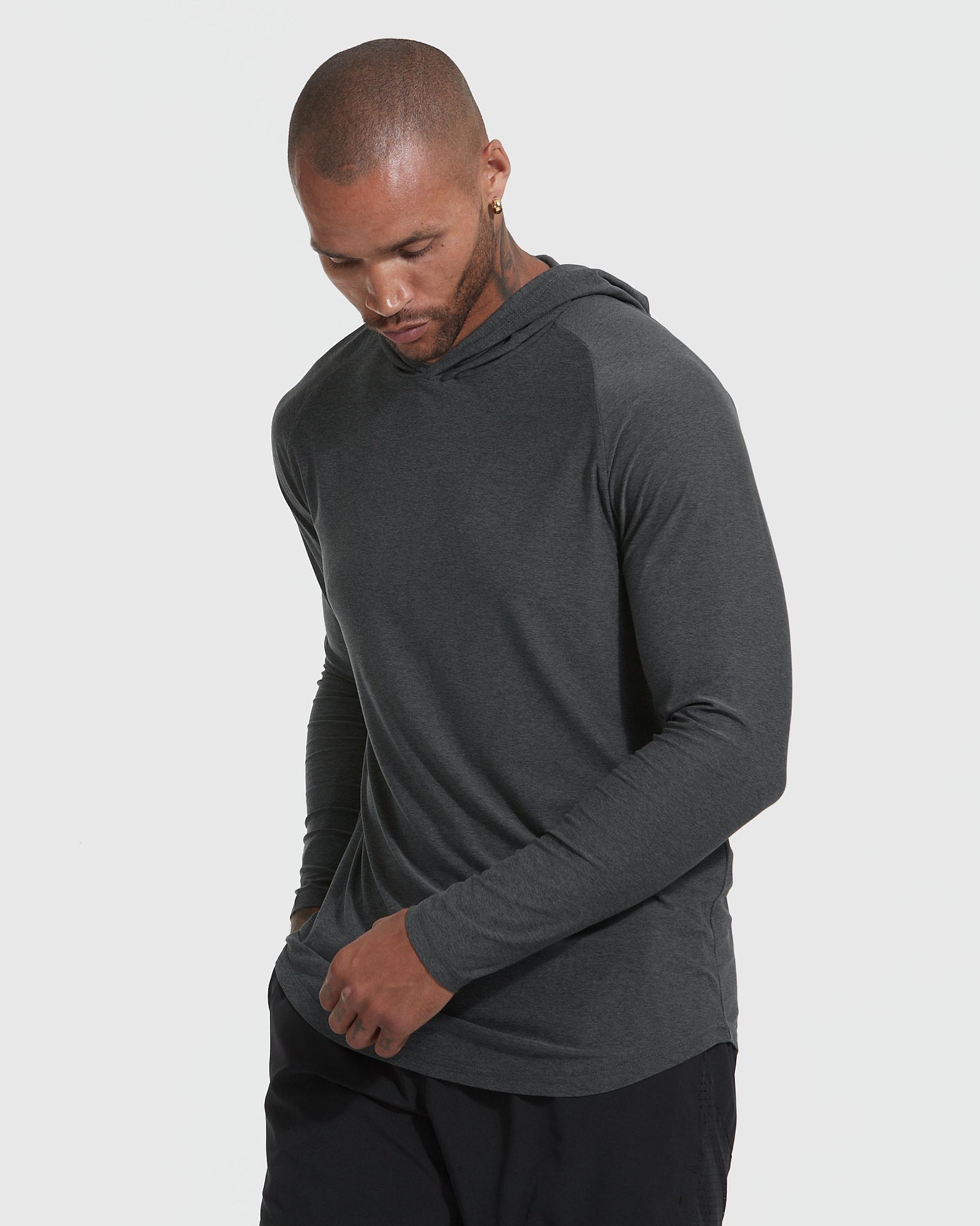 Charcoal Heather Gray Active Hoodie Product Image