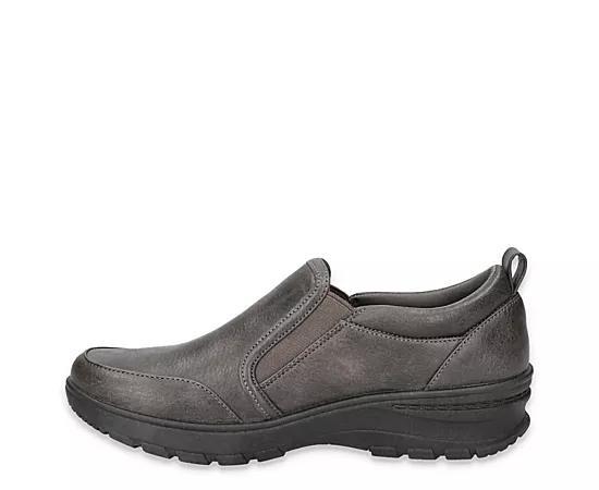 Easy Works by Easy Street Garland Slip-Resistant Flat Shoes, Women's, Size: 8.5, Gray Product Image