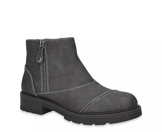 Aliah Easy Works by Easy Street Women's Slip Resistant Ankle Boots, Size: 10 Wide, Gray Product Image