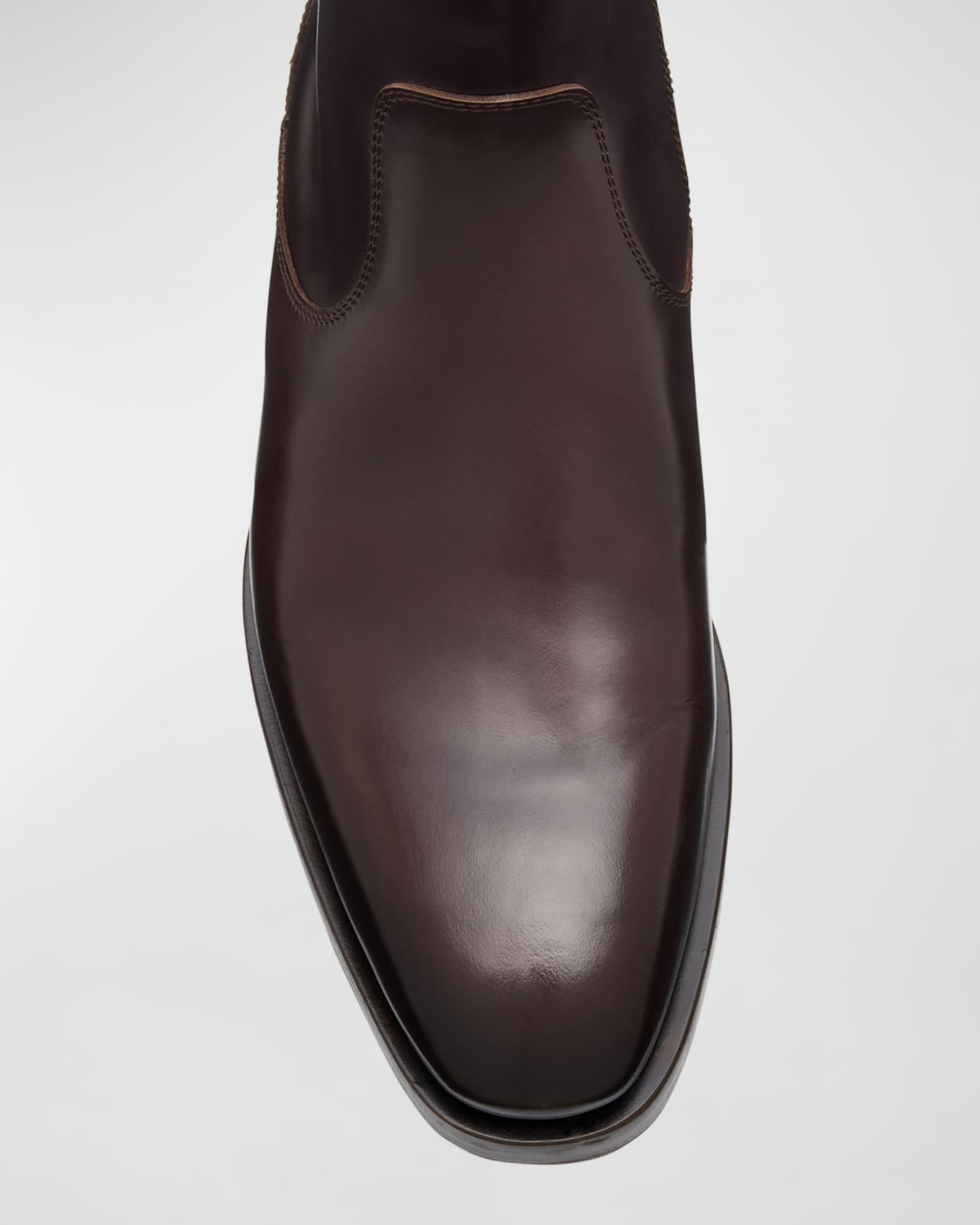 Men's Polished Calfskin Dress Boots Product Image
