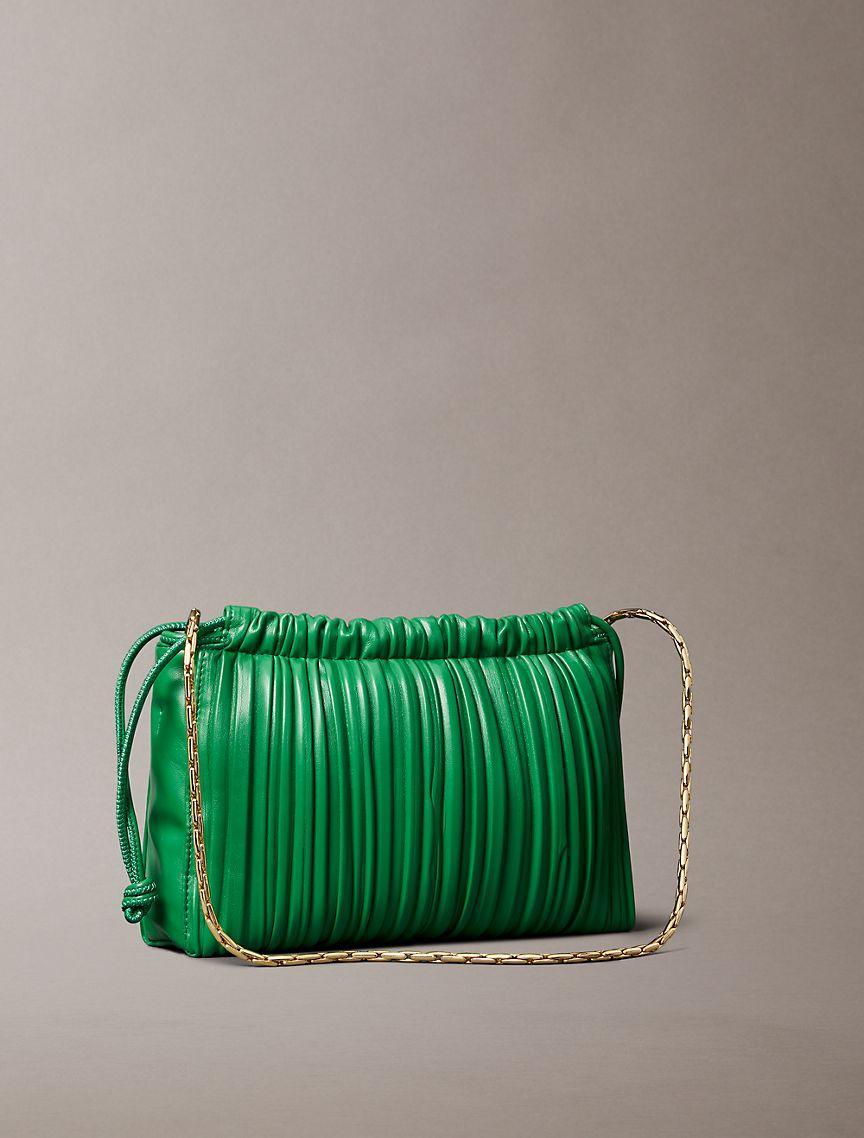 Plisse Drawstring Crossbody Bag Product Image