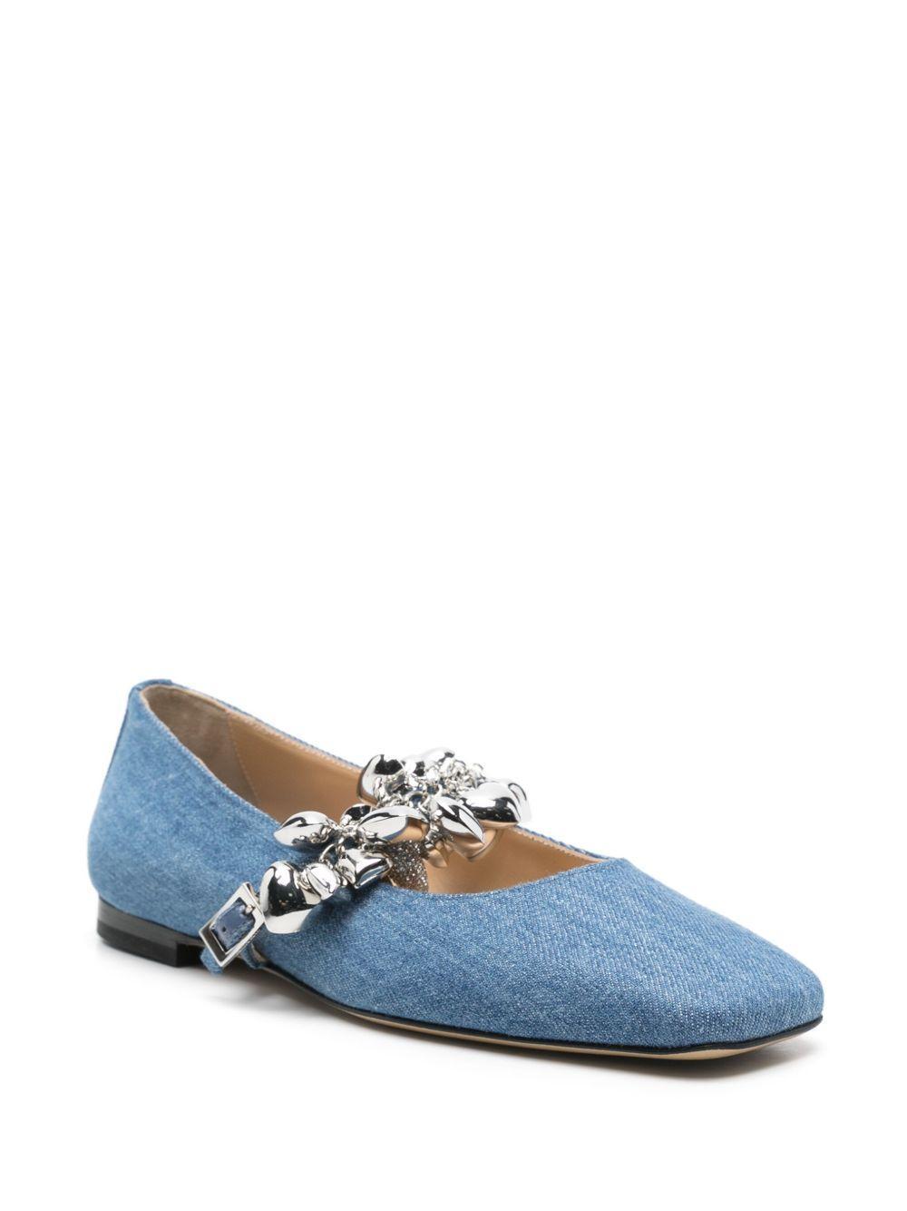 heart-charm ballet flats  Product Image
