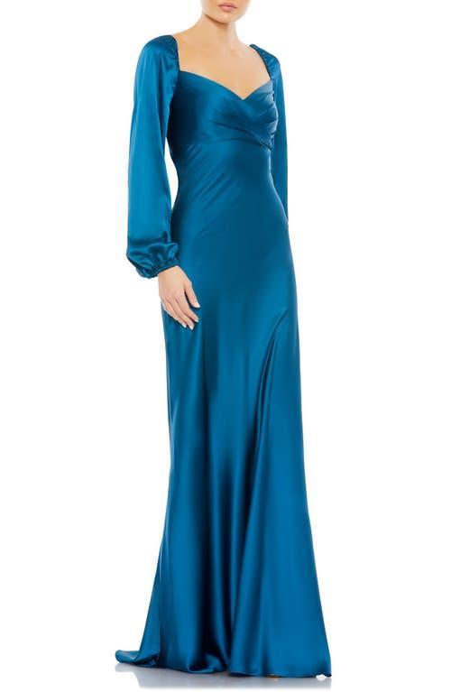 Womens Ieena Sweetheart Neckline Puff Sleeve Gown Product Image