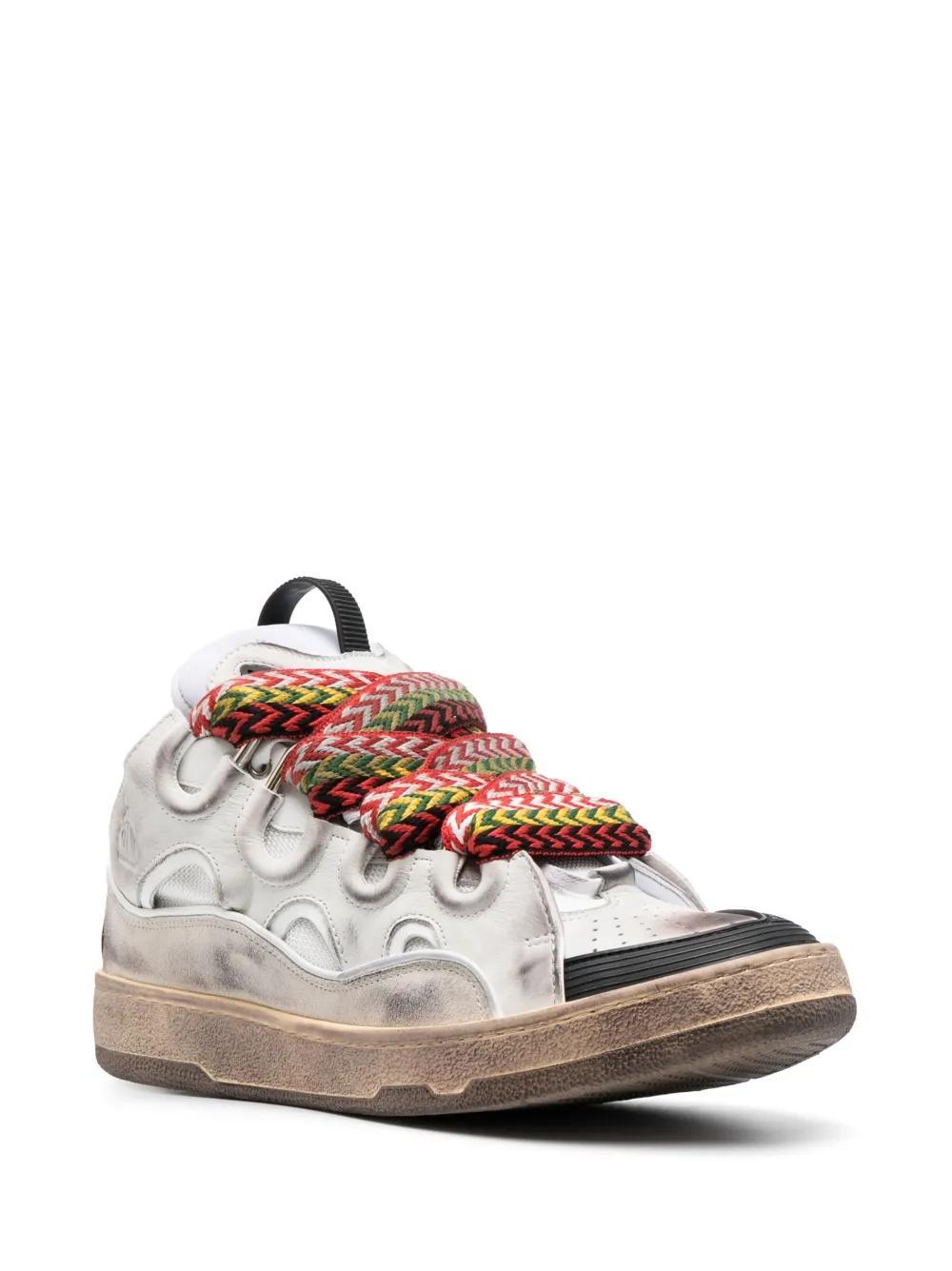 Curb chunky leather sneakers Product Image