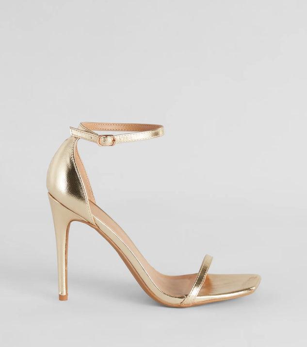 Classic Moves Faux Leather Stiletto Heels Product Image
