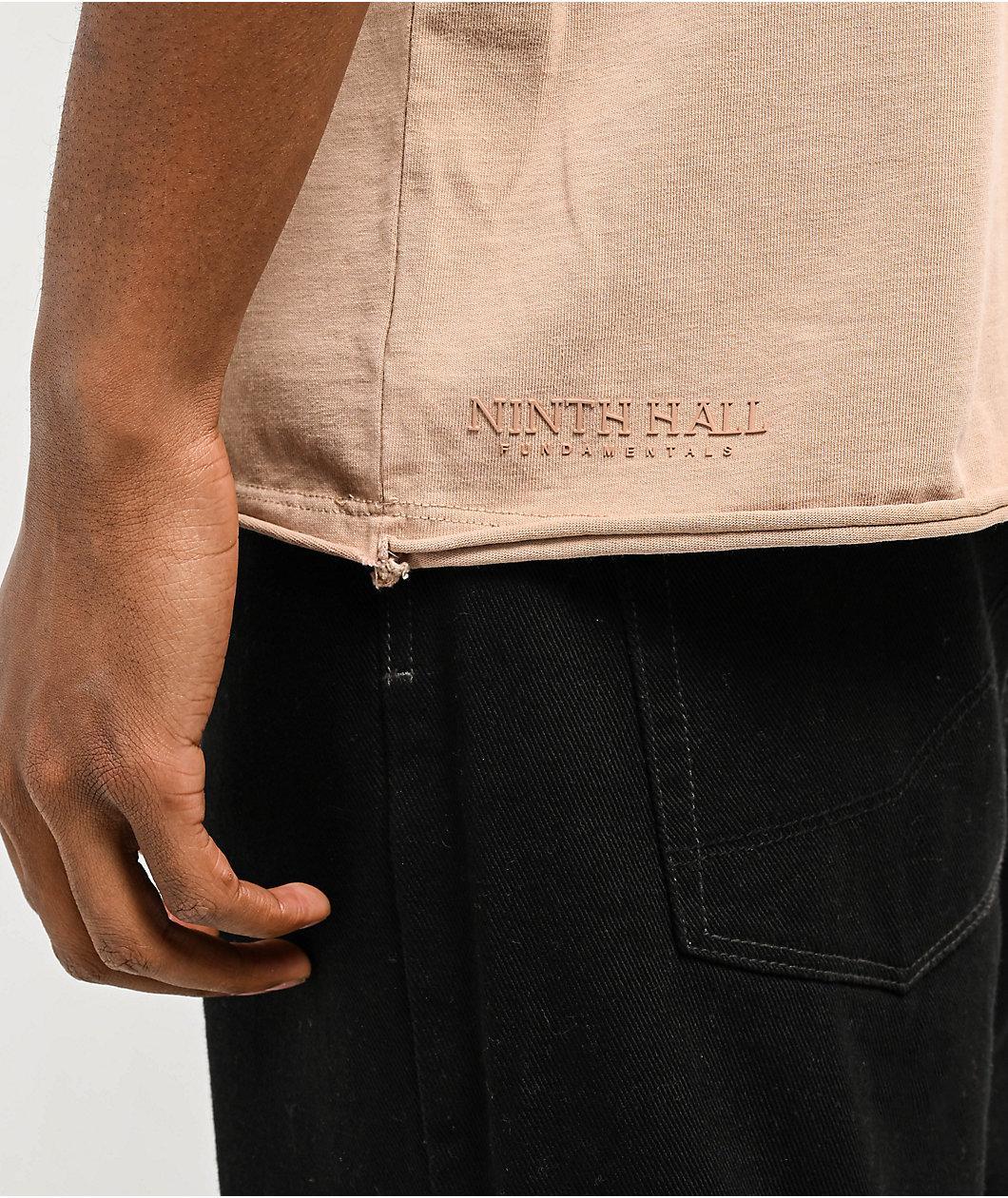 Ninth Hall Fundamentals Raw Brown Boxy T-Shirt Product Image