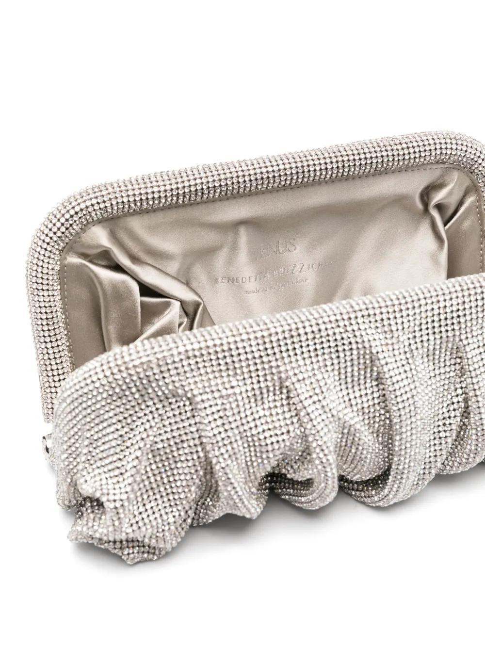 BENEDETTA BRUZZICHES Large Venus Clutch Bag In Silver Product Image