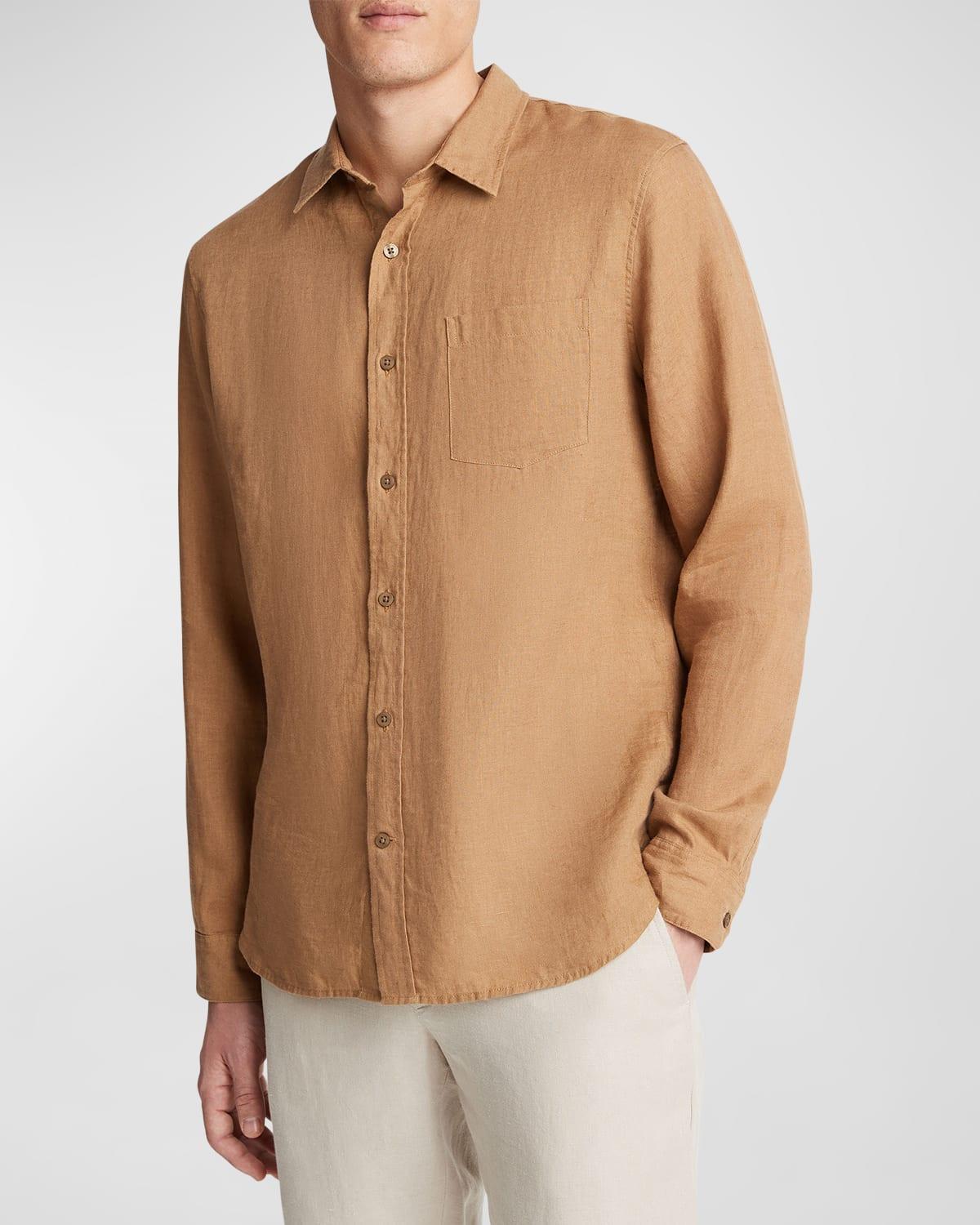 Mens Linen Sport Shirt Product Image