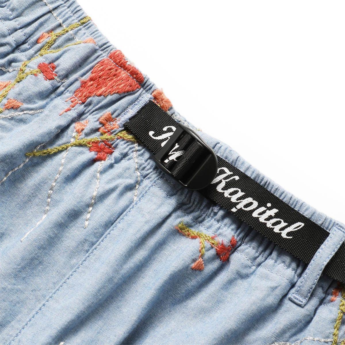 CHAMBRAY CORAZON EMBROIDERY EASY SHORTS Product Image