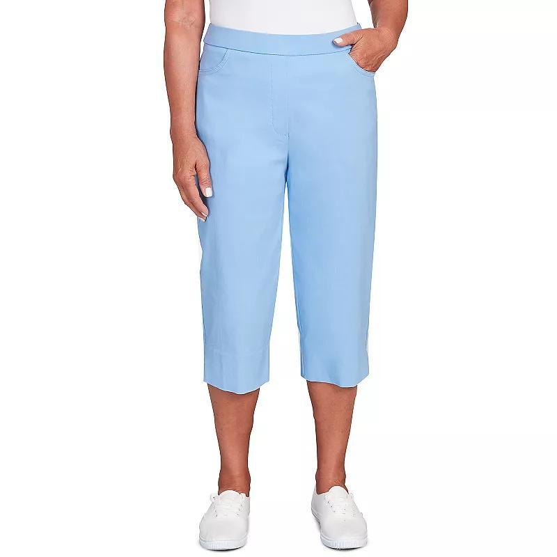 Petite Alfred Dunner Allure Capri Pants, Women's, Size: 18 Petite, Pure White Product Image