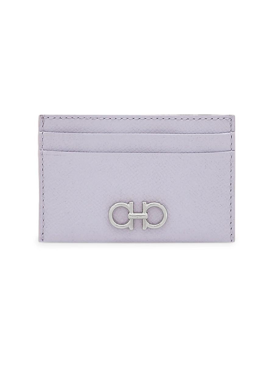 Salvatore Ferragamo Gancini Leather Card Case Product Image