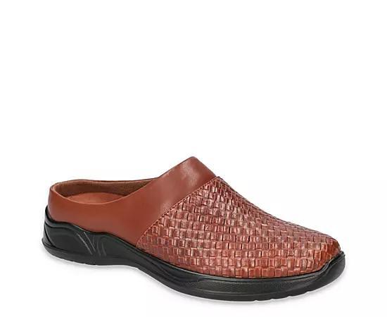 Easy Street Janalee Women's Tan Woven Embossed Comfort Mules, Size: 7.5 Product Image