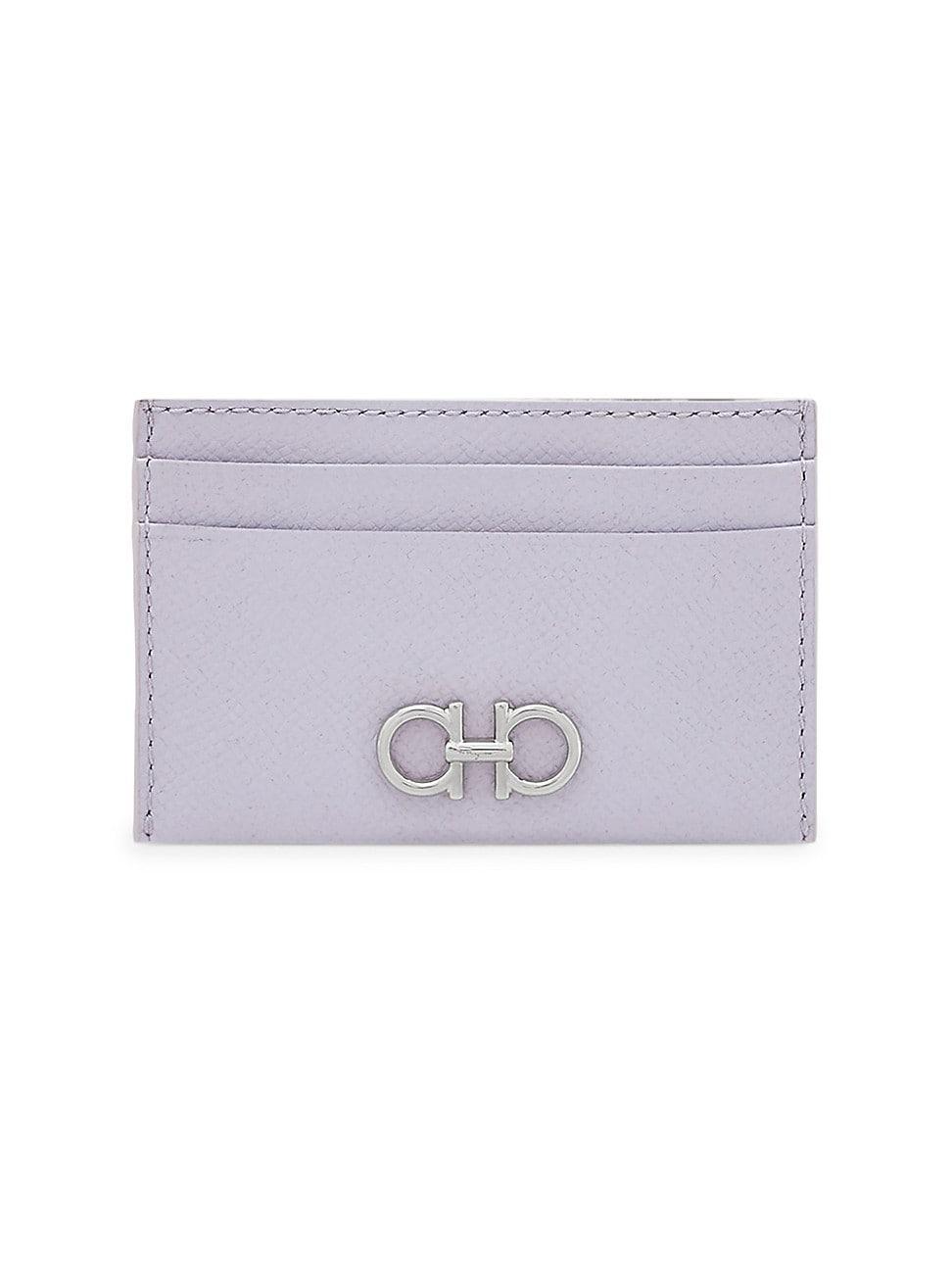 Salvatore Ferragamo Gancini Leather Card Case Product Image
