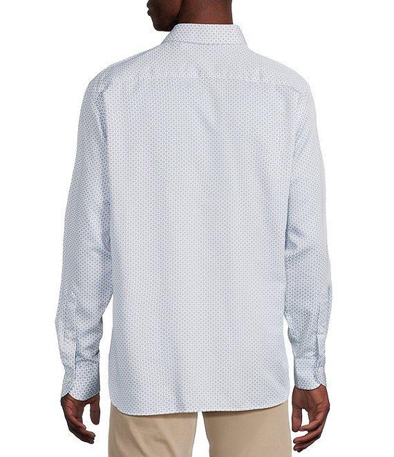 Daniel Cremieux Signature Label Sateen Geometric Print Long Sleeve Woven Shirt Product Image