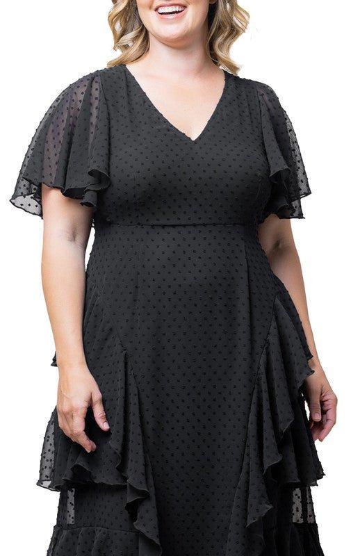 Tour de Flounce Chiffon Gown - Plus Product Image