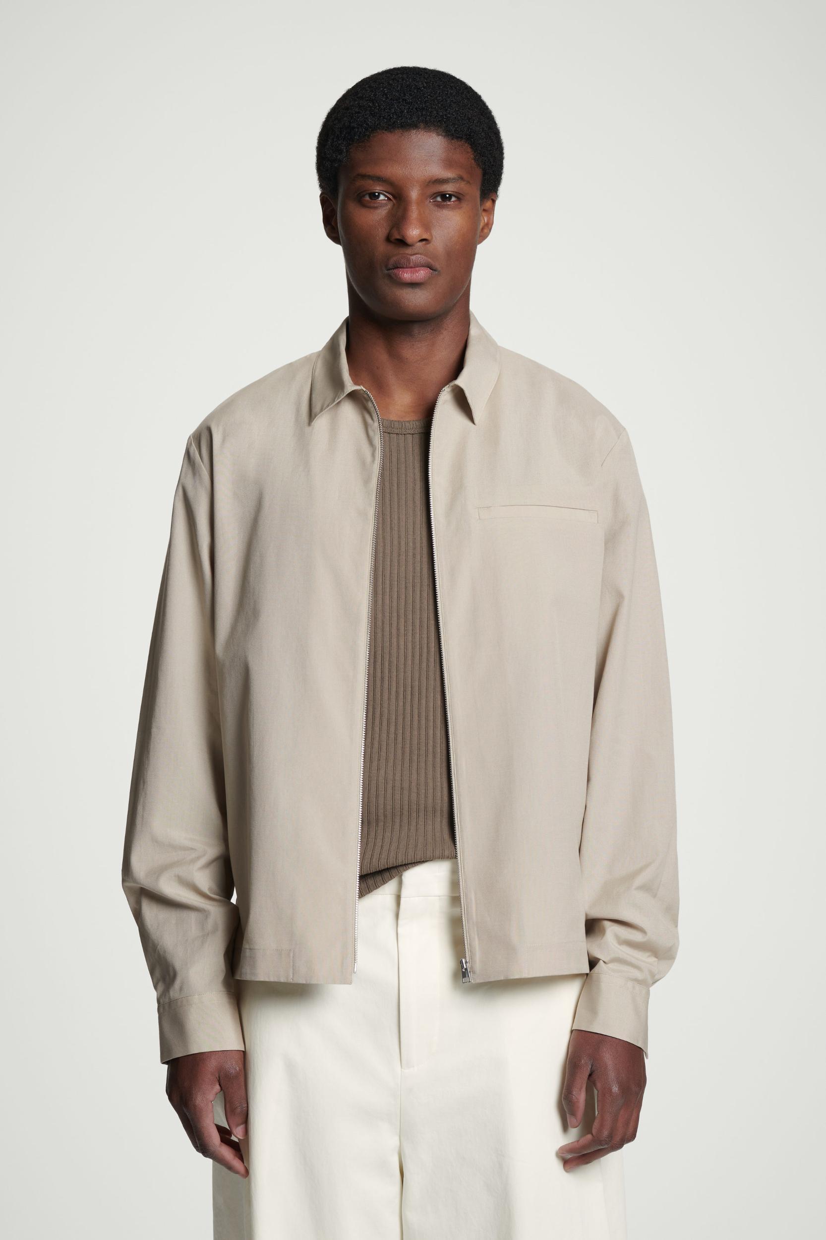 ZIPPED TWILL SHIRT Product Image