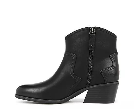 Dr. Scholl's Lasso Women's Western Ankle Boots, Size: 6, Black Off White Product Image