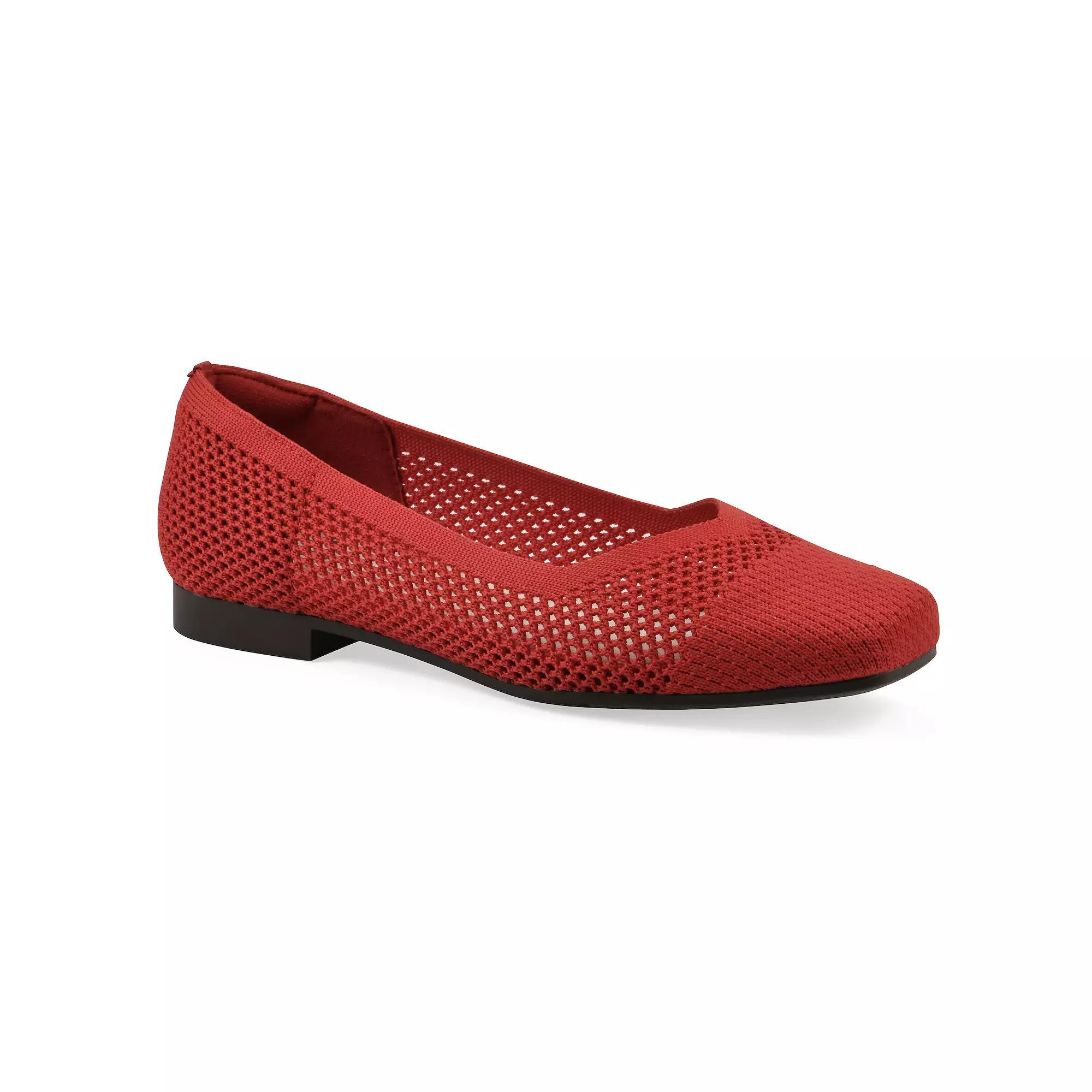 Cliffs by White Mountain Beslee Women's Ballet Flats, Size: 8.5, Red Fabric Product Image