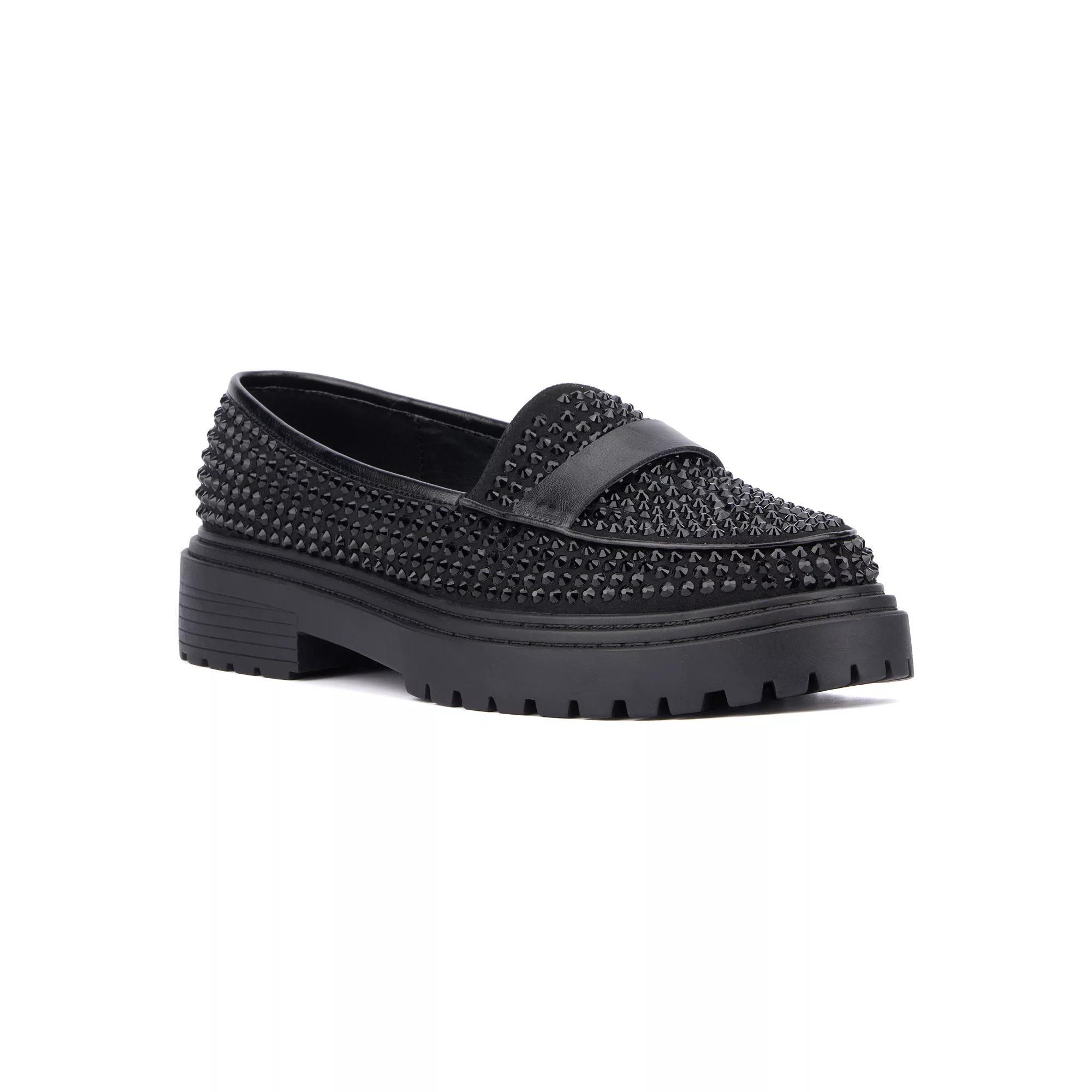 Fashion To Figure Imani Gem Women's Loafers - Wide Width, Size: 11 Wide, Black Product Image