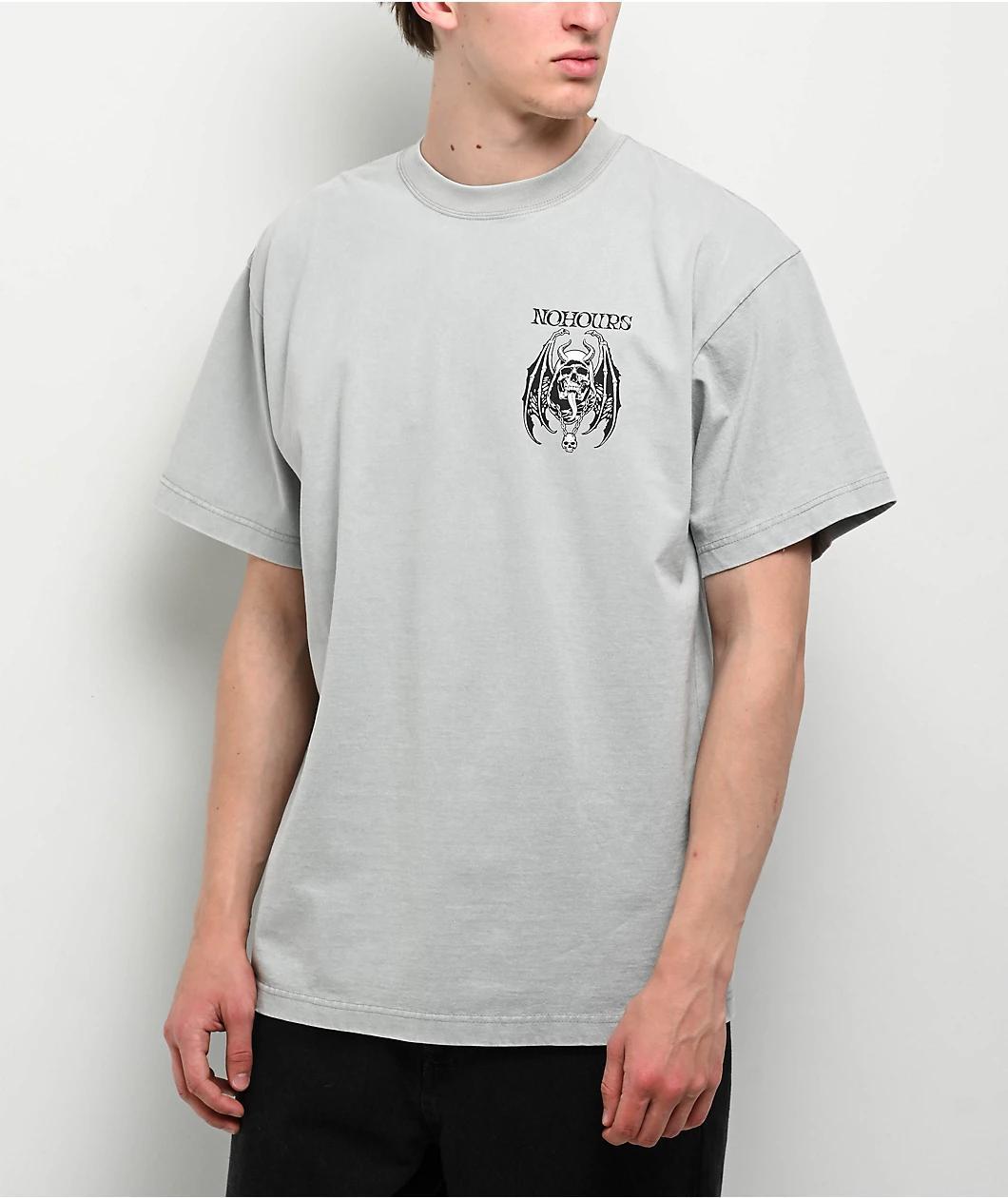 NoHours Dark Days Grey T-Shirt Product Image